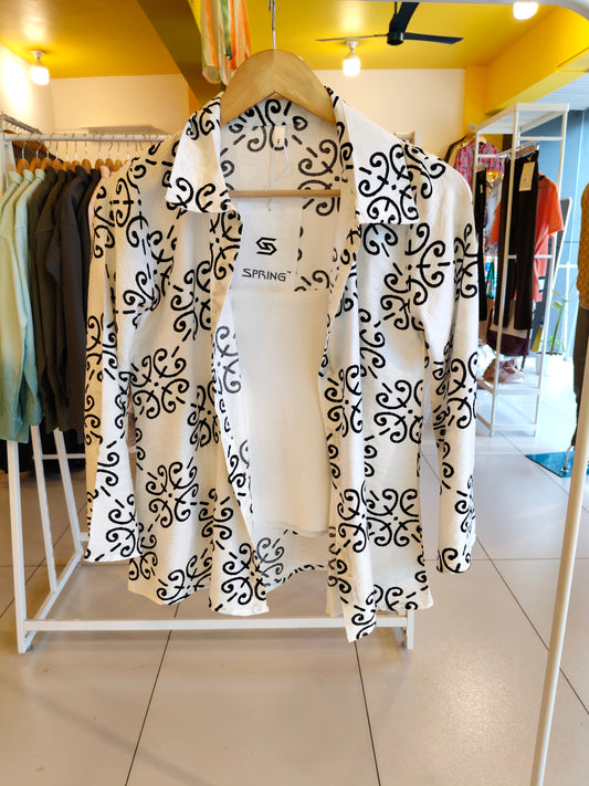 Ladies Overshirt with inner (Free size)