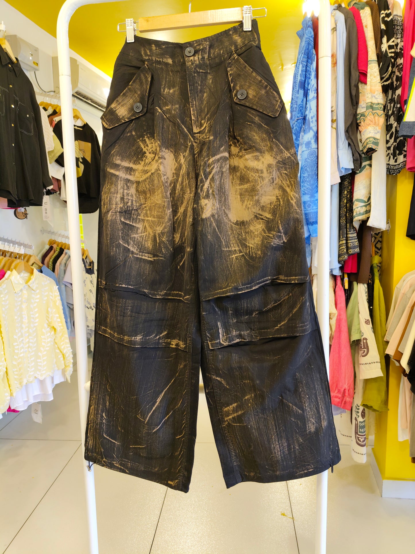 Wide leg Denim Jeans for Women   (FREE SIZE)