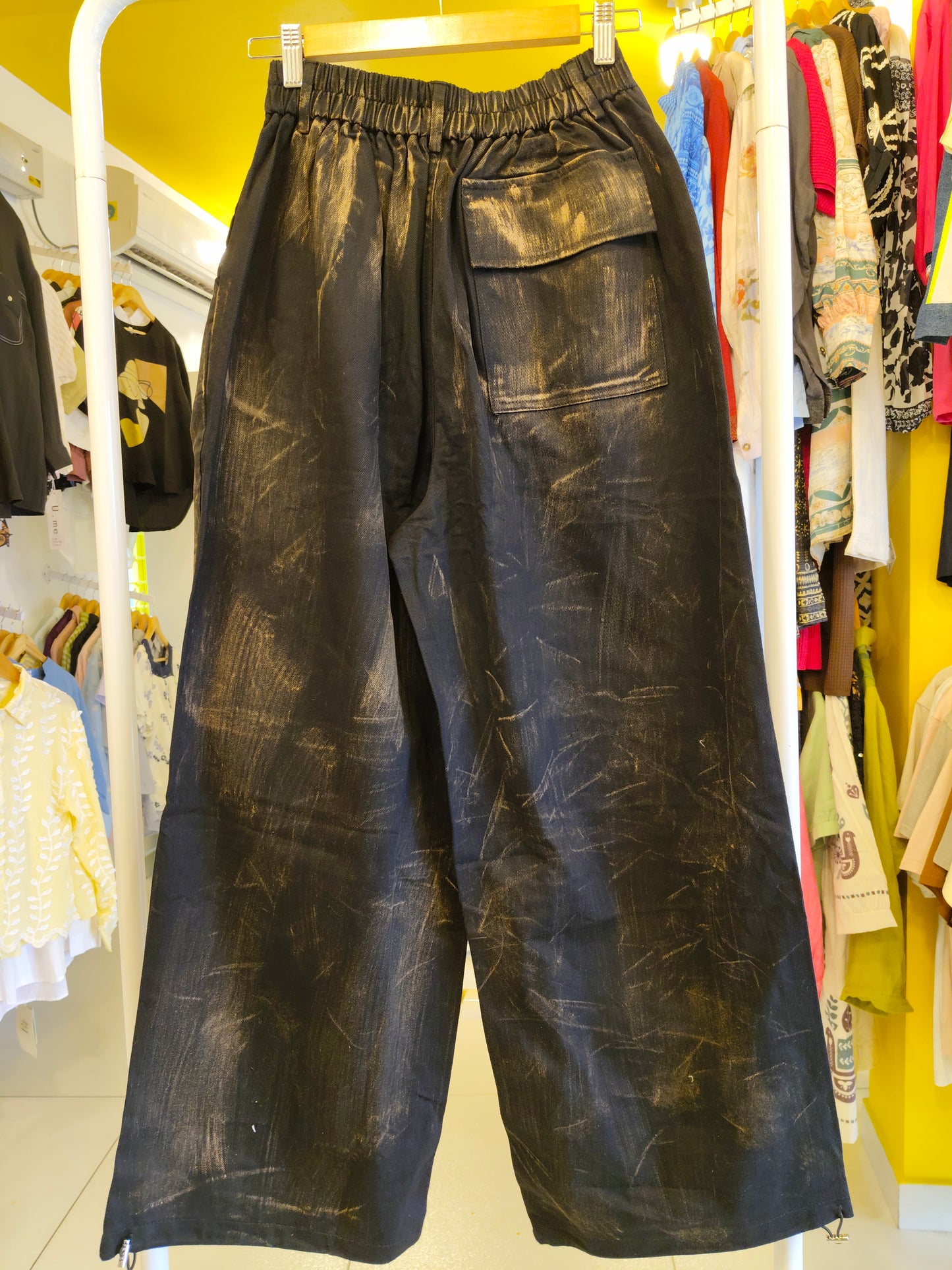 Wide leg Denim Jeans for Women   (FREE SIZE)