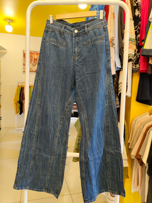 Wide Leg Denim  for Women  ( LARGE)