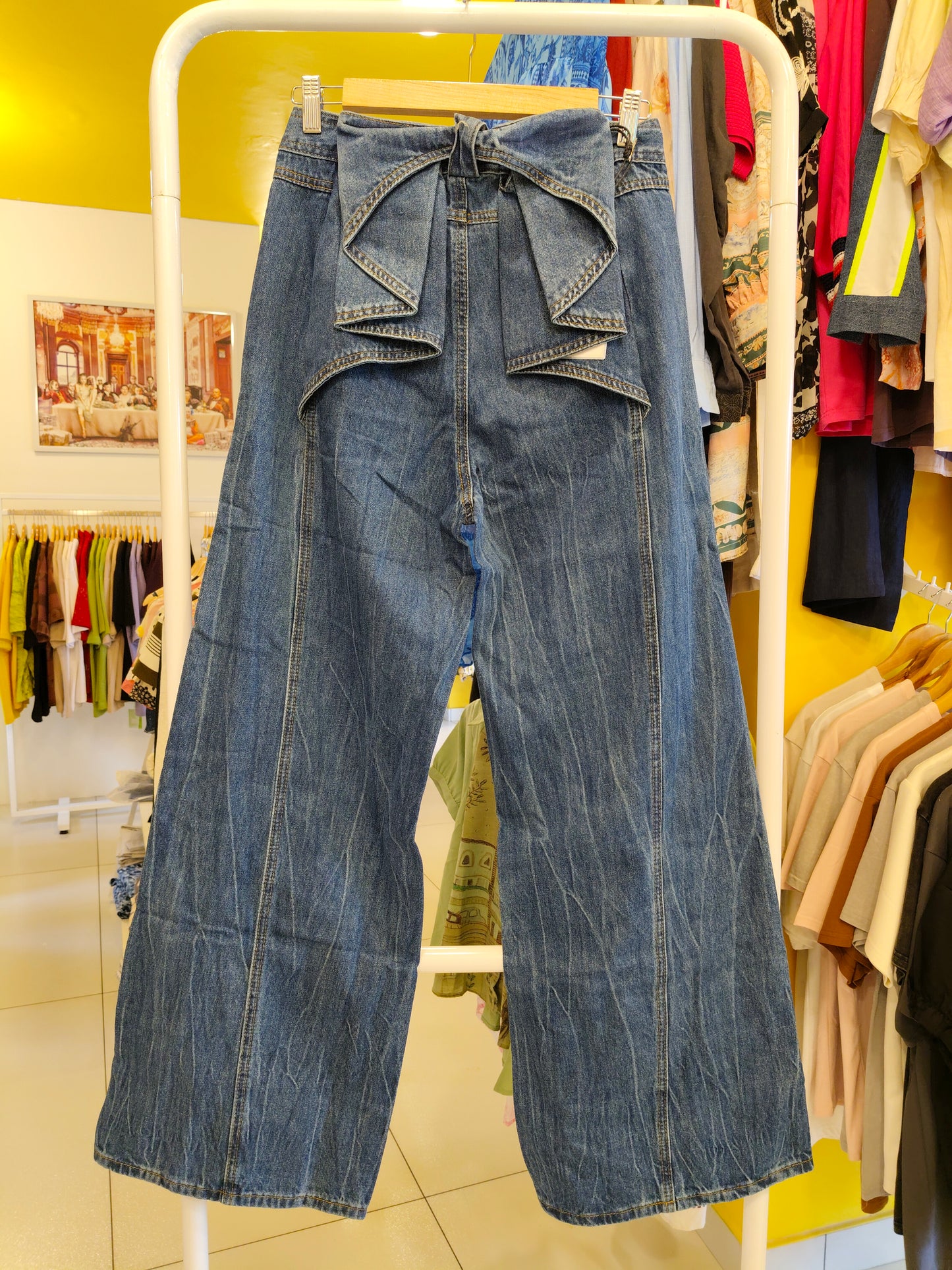 Wide Leg Denim  for Women  ( LARGE)