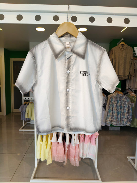 Oversized Drop Shoulder Shirt for Boys  (SIZE  100 )