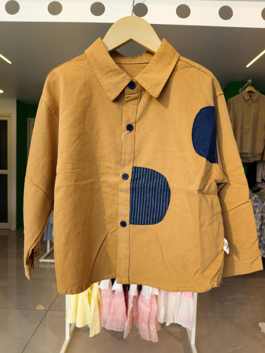 Oversized Drop Shoulder Shirt for Boys  (SIZE  5)