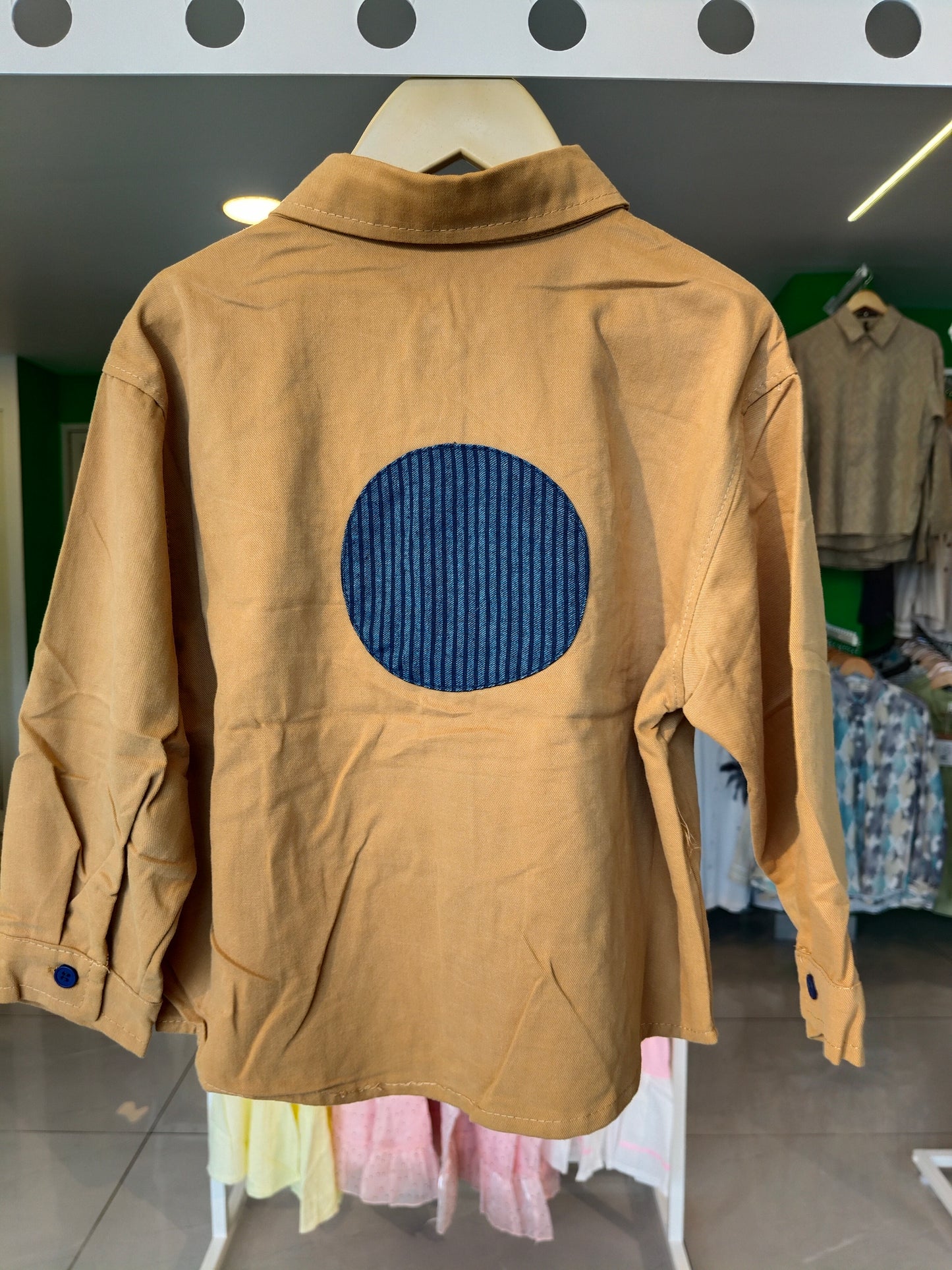 Oversized Drop Shoulder Shirt for Boys  (SIZE 13)