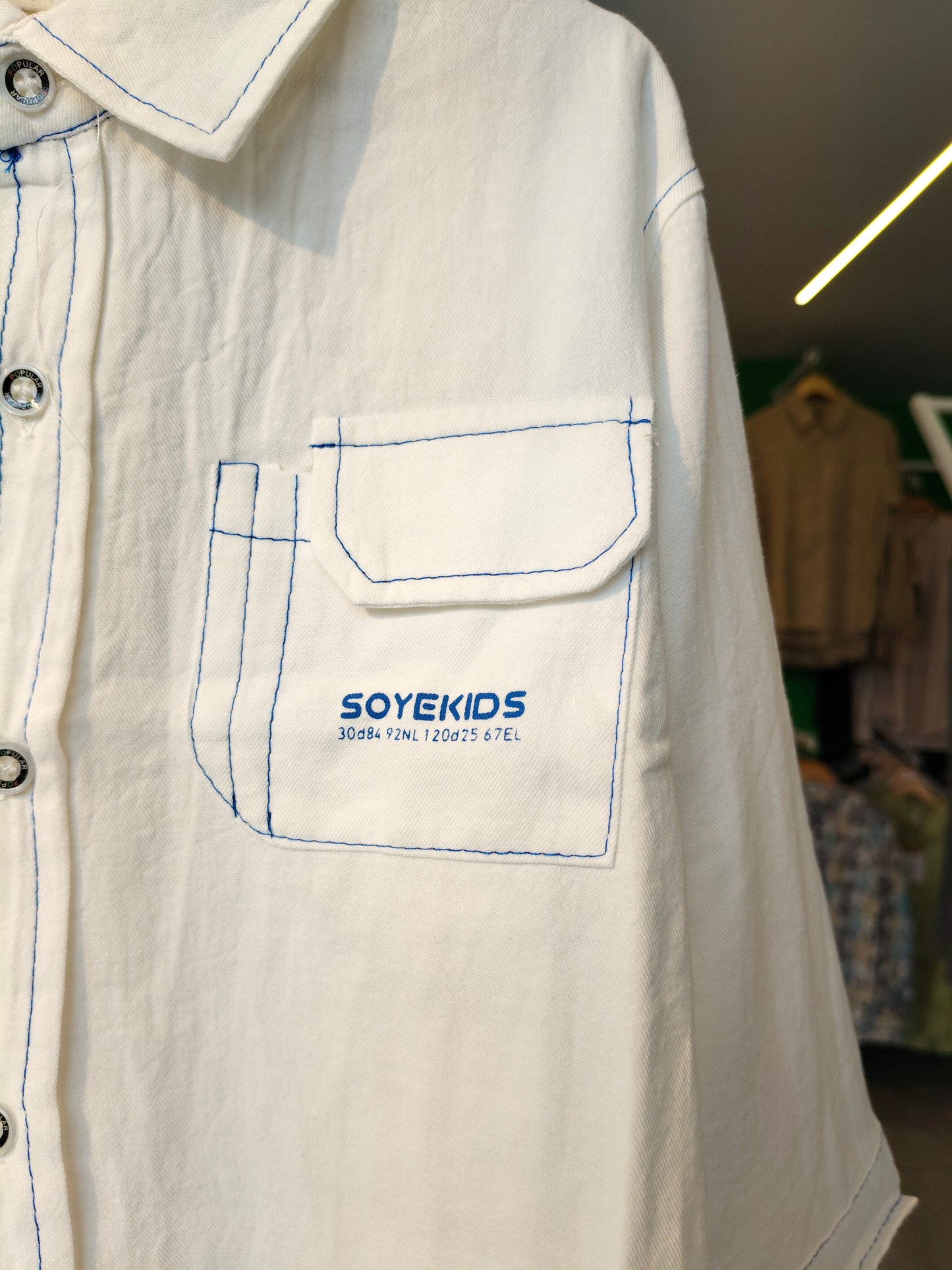 Oversized Drop Shoulder Shirt for Boys  (SIZE  80)