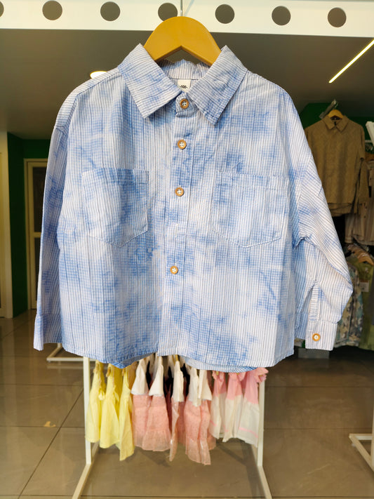 Oversized Drop Shoulder Shirt for Boys  (SIZE  90)