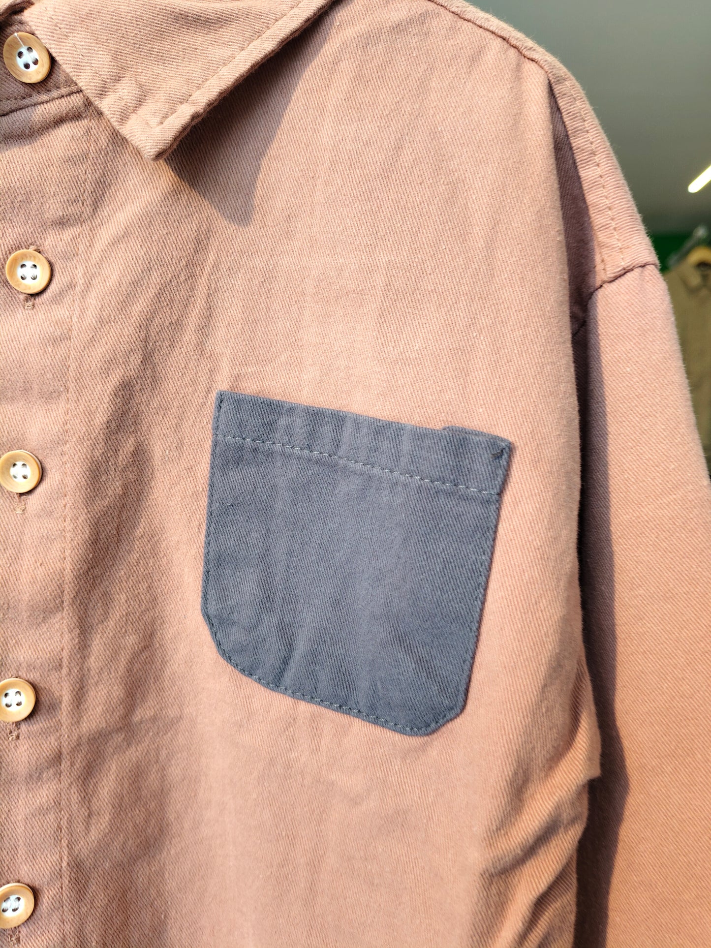 Oversized Drop Shoulder Shirt for Boys  (SIZE  100)