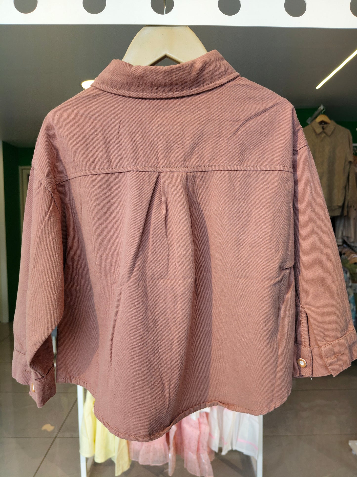 Oversized Drop Shoulder Shirt for Boys  (SIZE  100)