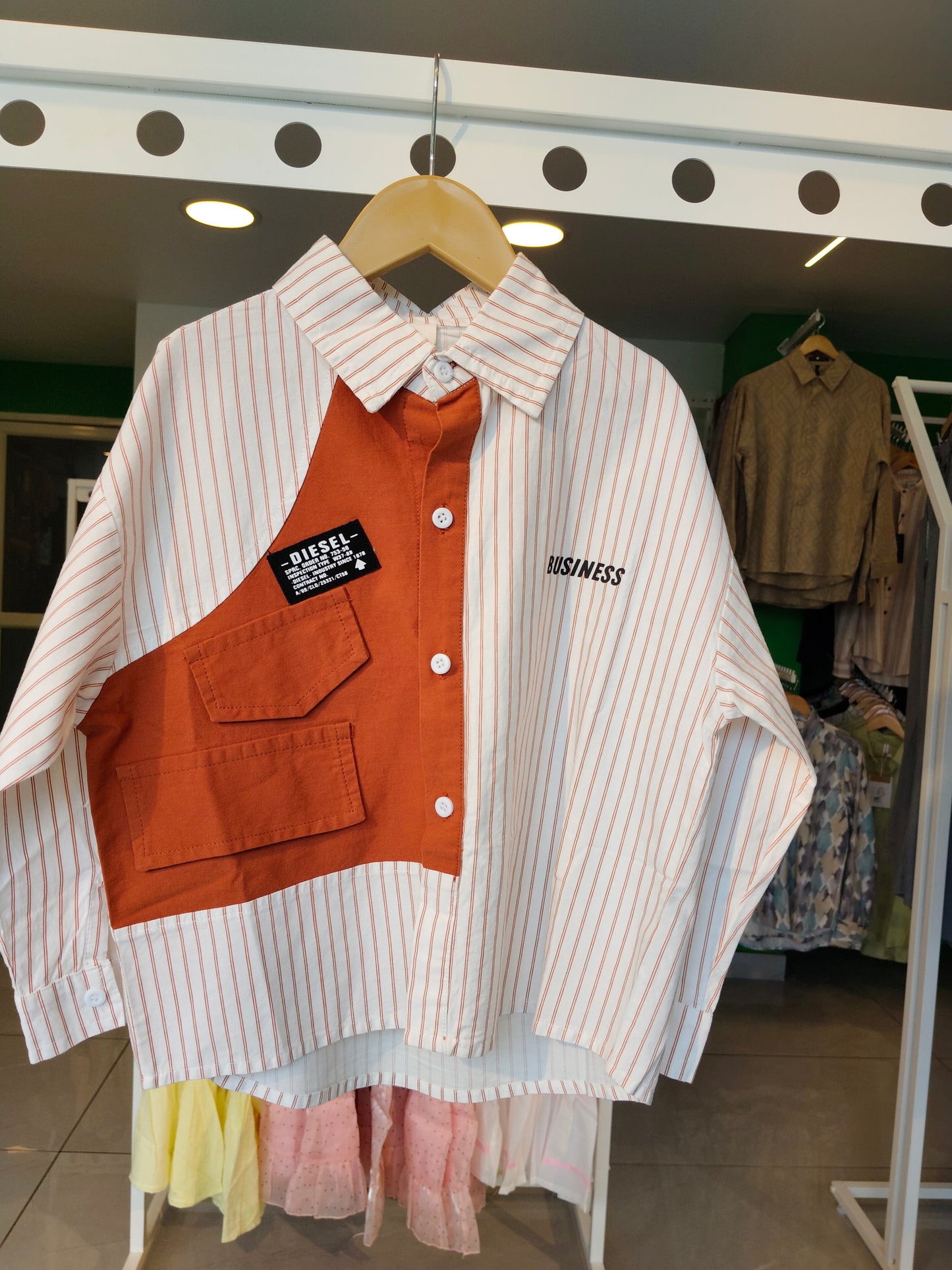 Oversized Drop Shoulder Shirt for Boys  (SIZE  100)