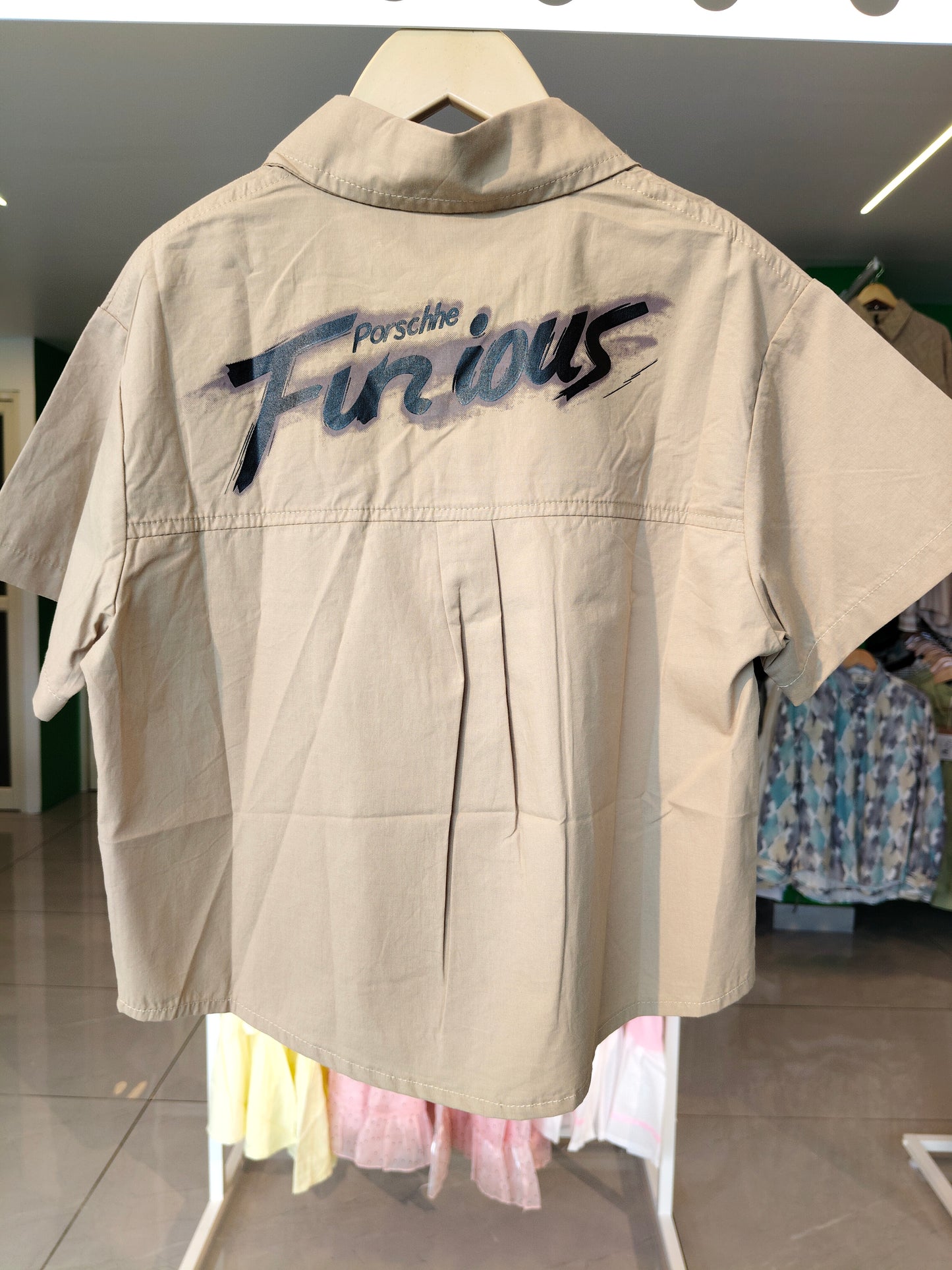 Oversized Drop Shoulder Shirt for Boys  (SIZE  90)