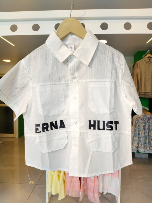 Oversized Drop Shoulder Shirt for Boys  (SIZE  90)