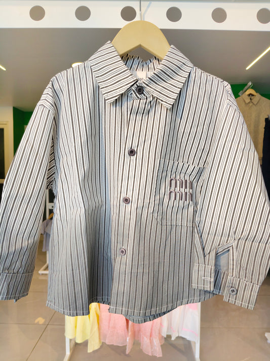 Oversized Drop Shoulder Shirt for Boys  (SIZE  100)