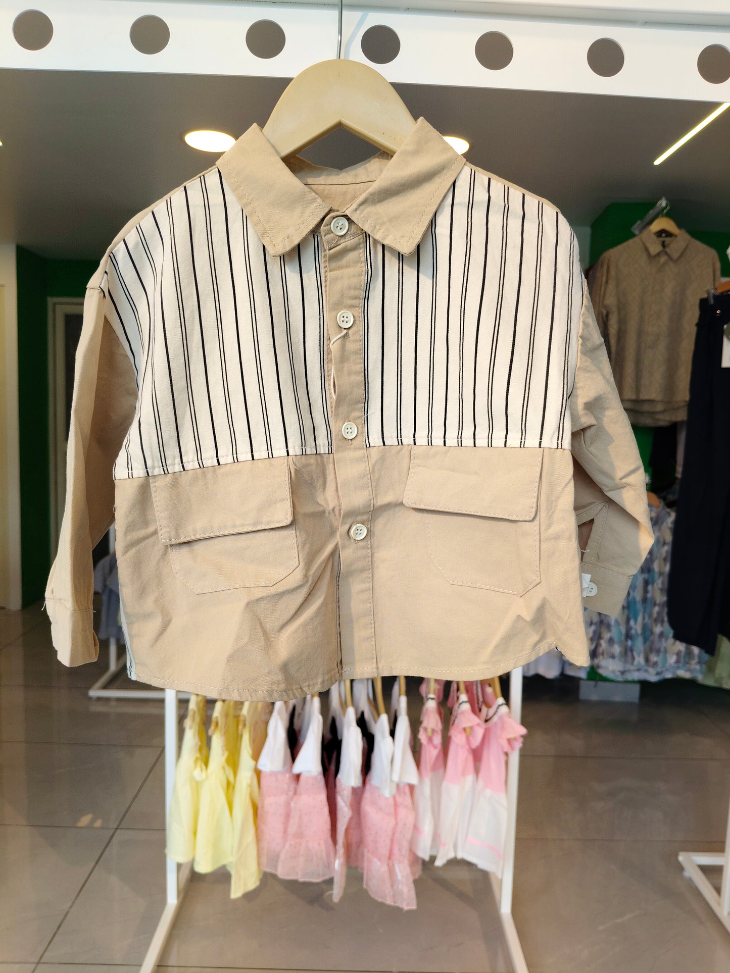 Oversized Drop Shoulder Shirt for Boys  (SIZE 9)