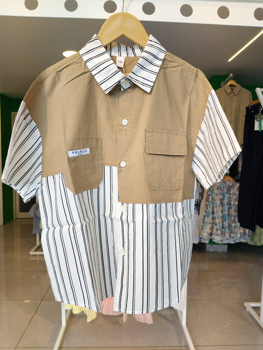 Oversized Drop Shoulder Shirt for Boys  (SIZE 100)