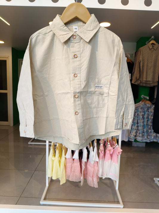 Oversized Drop Shoulder Shirt for Boys  (SIZE 120)
