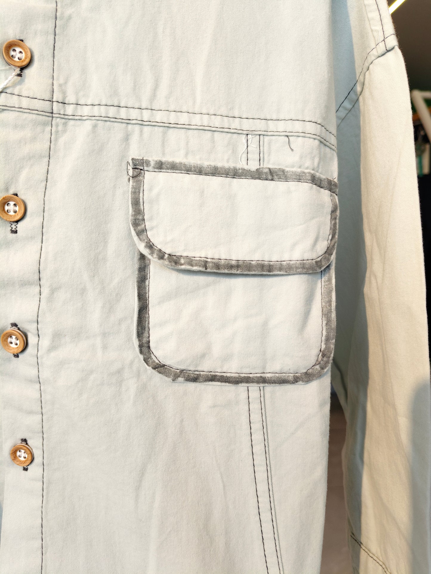 Oversized Drop Shoulder Shirt for Boys  (SIZE  90)