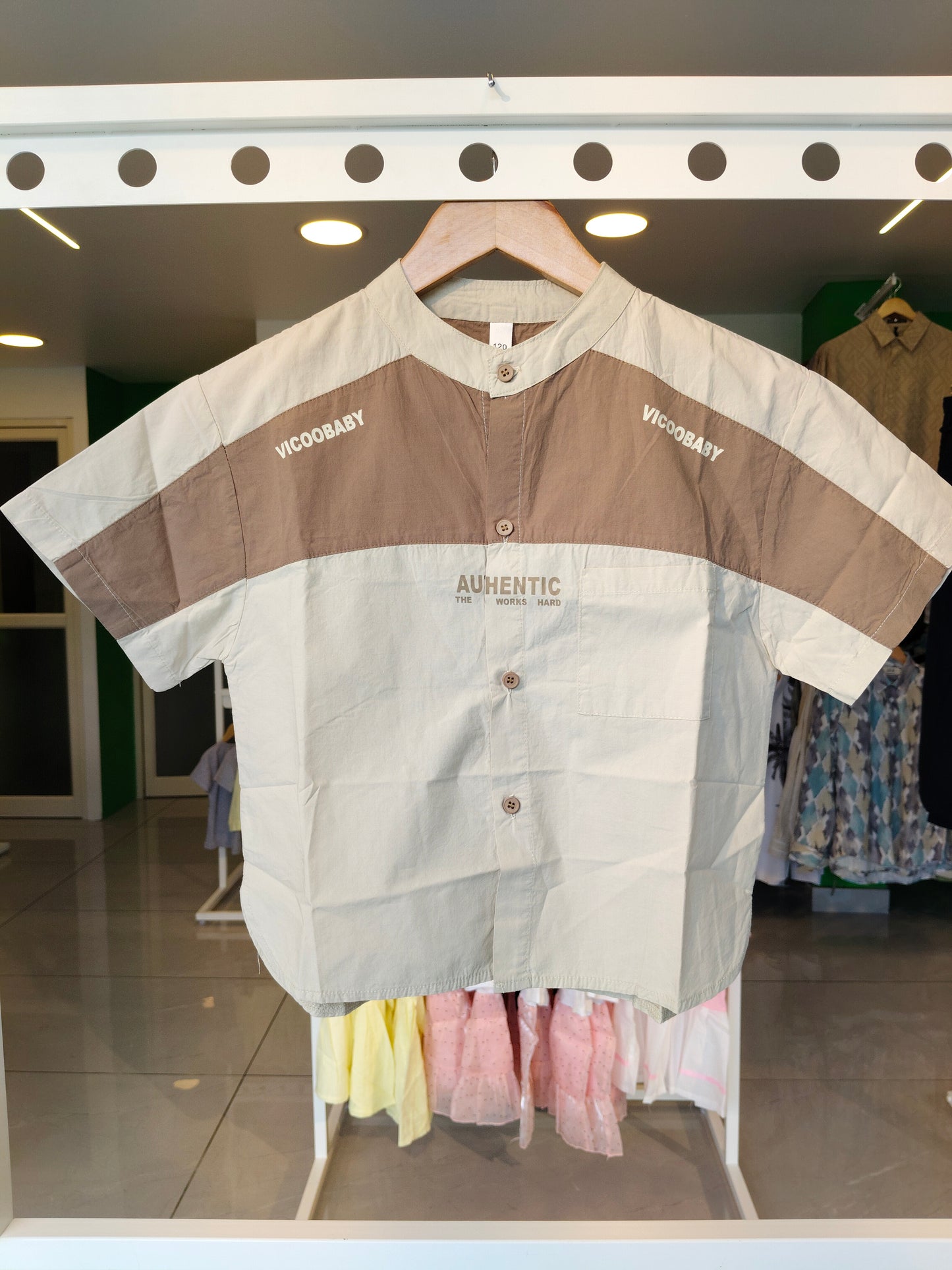 Oversized Drop Shoulder Shirt for Boys  (SIZE 140)