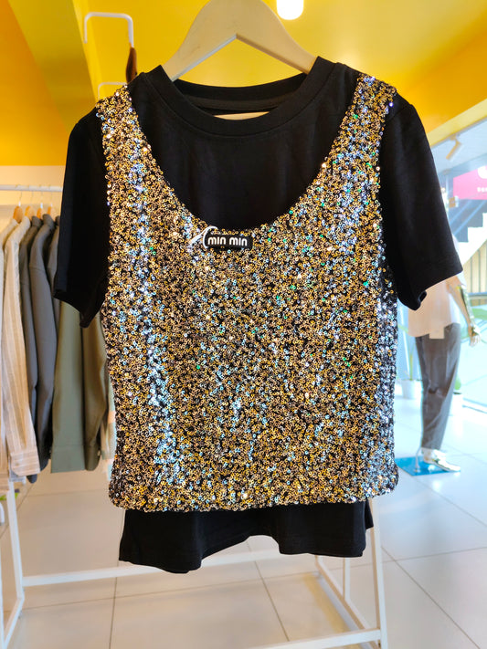 Bedazzled Top for Girls ( Size 120)