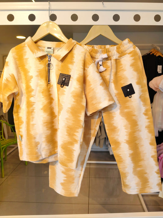 Kids Zip-Up Polo & Joggers Co-ord Set ( 4 year)