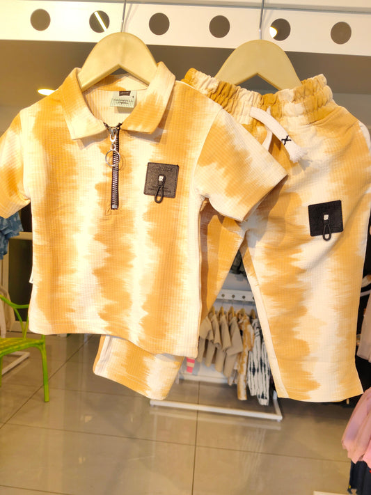 Kids Zip-Up Polo & Joggers Co-ord Set ( 2 year)