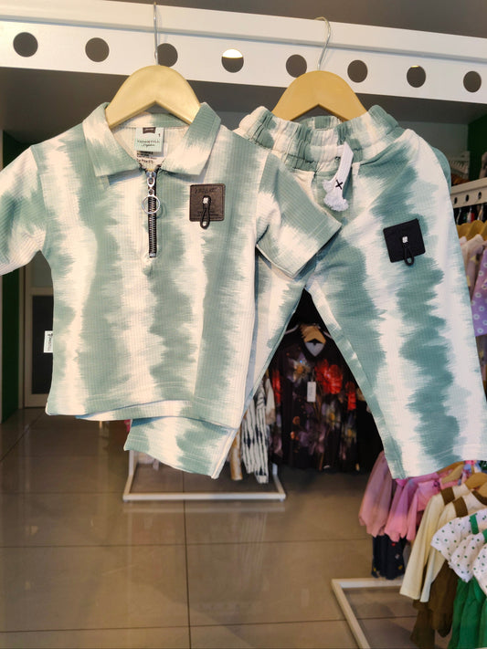 Kids Zip-Up Polo & Joggers Co-ord Set (1 year)