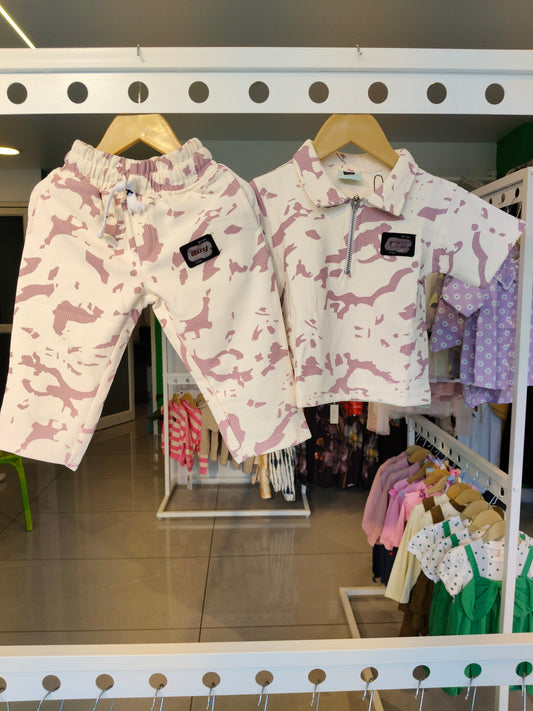 Kids Zip-Up Polo & Joggers Co-ord Set (1 year)