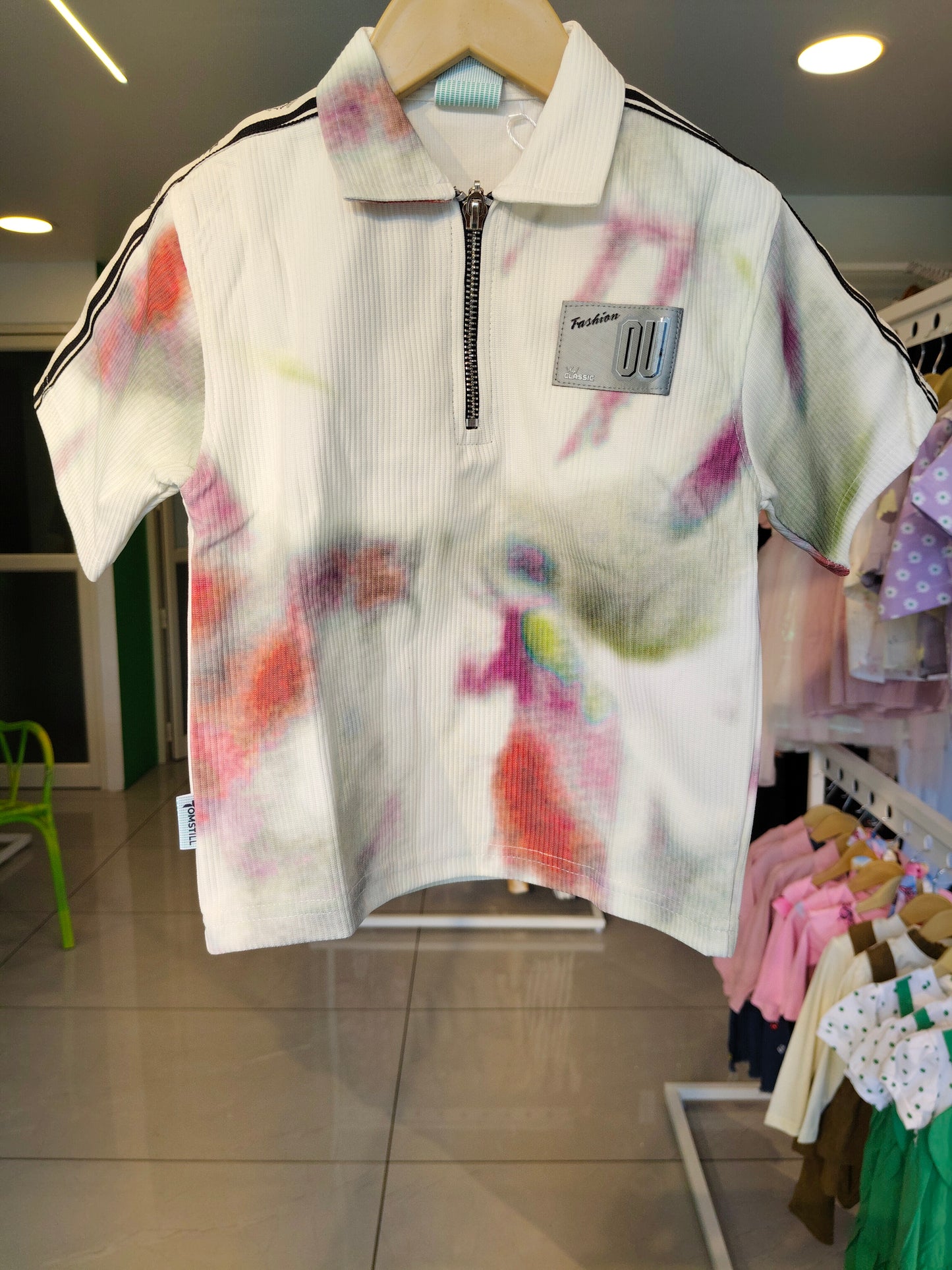 Kids' Zip-Up Polo T-Shirt (5 year)