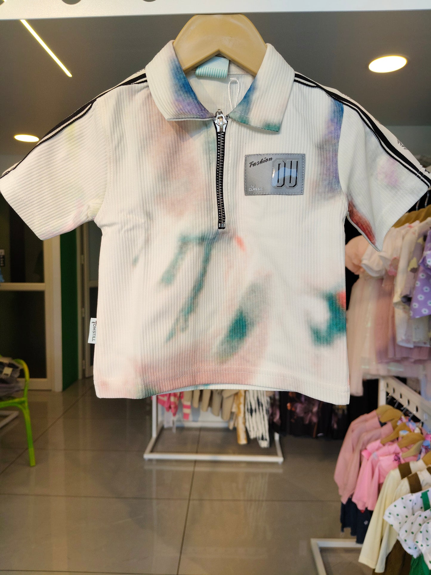 Kids' Zip-Up Polo T-Shirt (1 year)