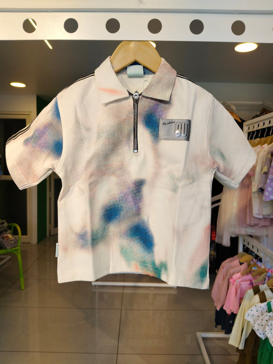 Kids' Zip-Up Polo T-Shirt (3 year)