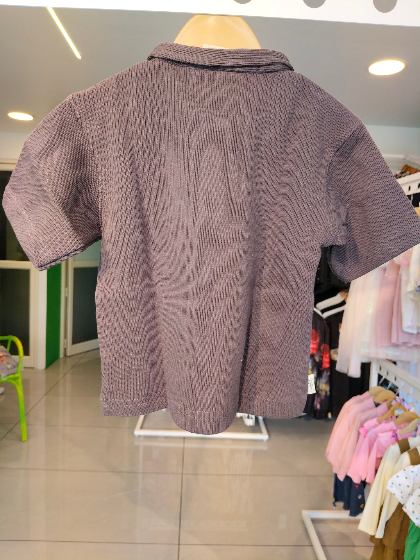 Kids' Zip-Up Polo T-Shirt (3 year)