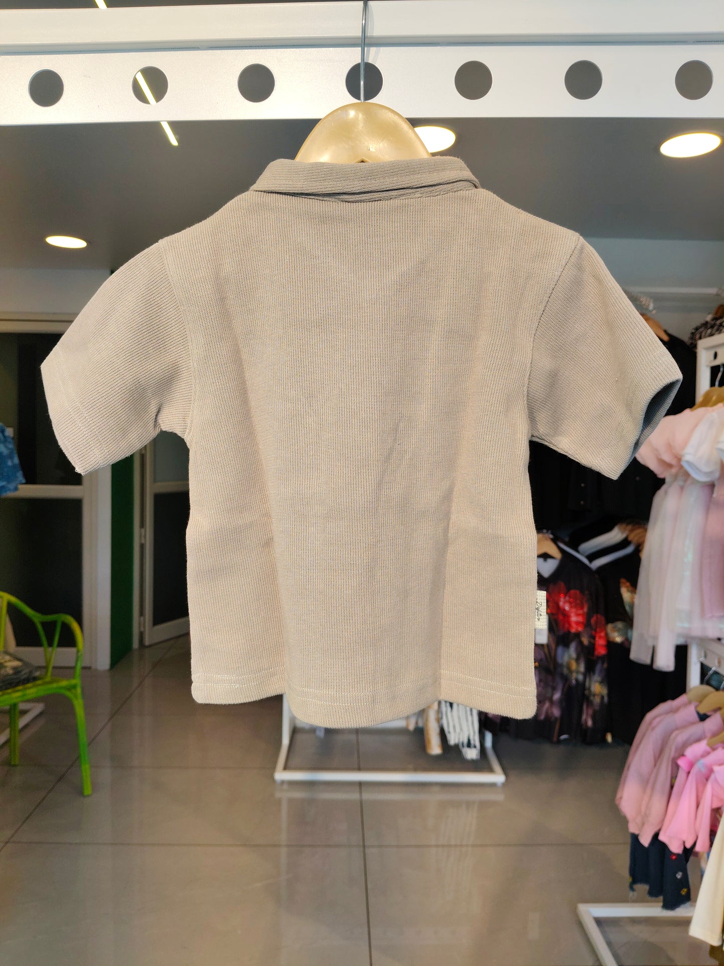 Kids' Zip-Up Polo T-Shirt (3 year)