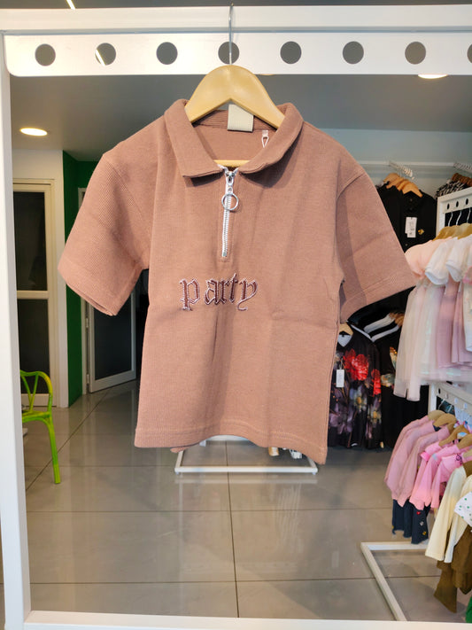 Kids' Zip-Up Polo T-Shirt (1 year)