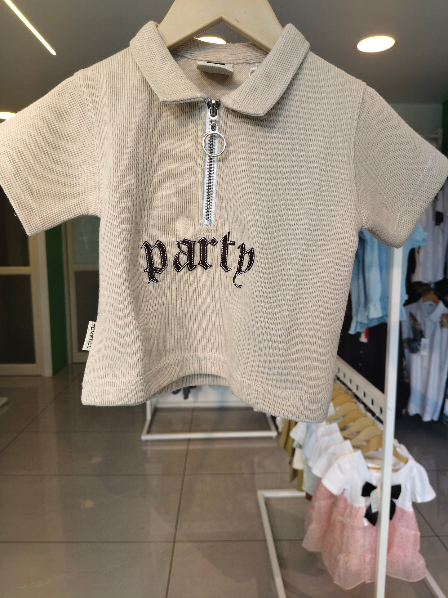 Kids' Zip-Up Polo T-Shirt (1 year)