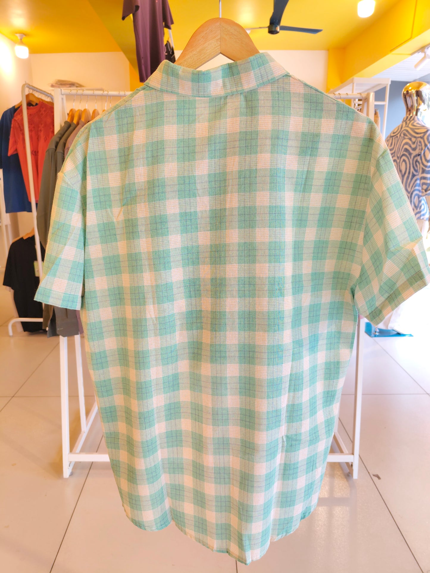 Korean Checked Shirt with Inner (FREE SIZE)