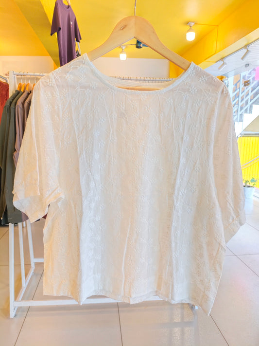 Embroidered Oversized Top for Women (FREE SIZE)