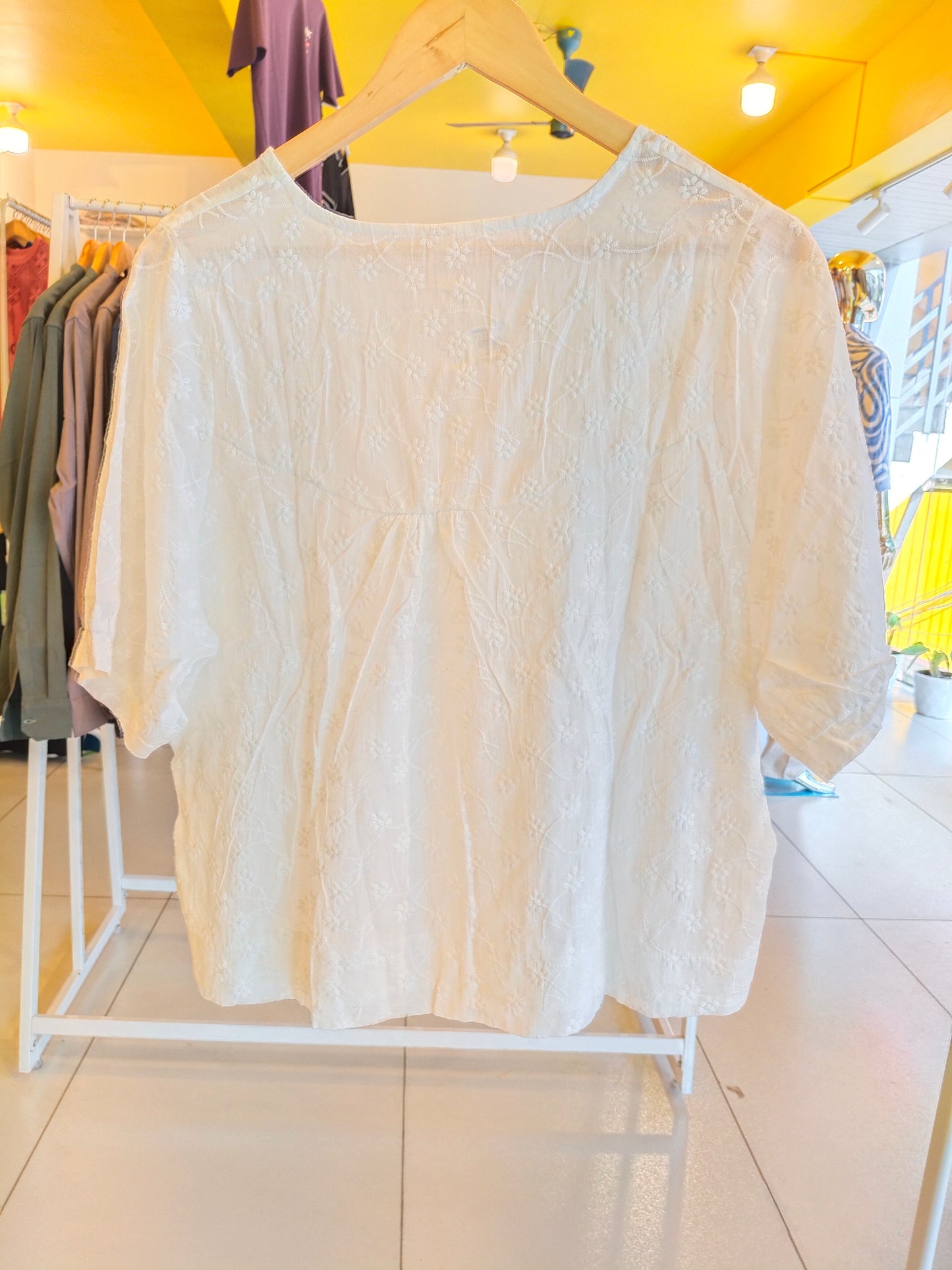 Embroidered Oversized Top for Women (FREE SIZE)