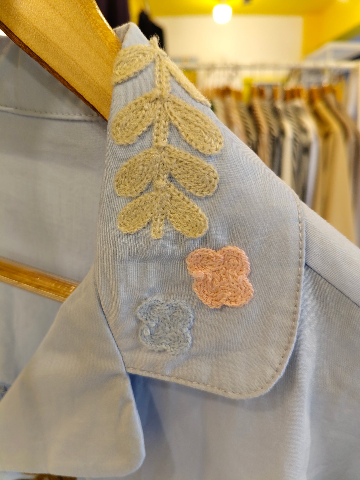 Embroidered Shirt for Women  (FREE SIZE)