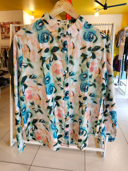 Floral Shirt for Women  (2XL)
