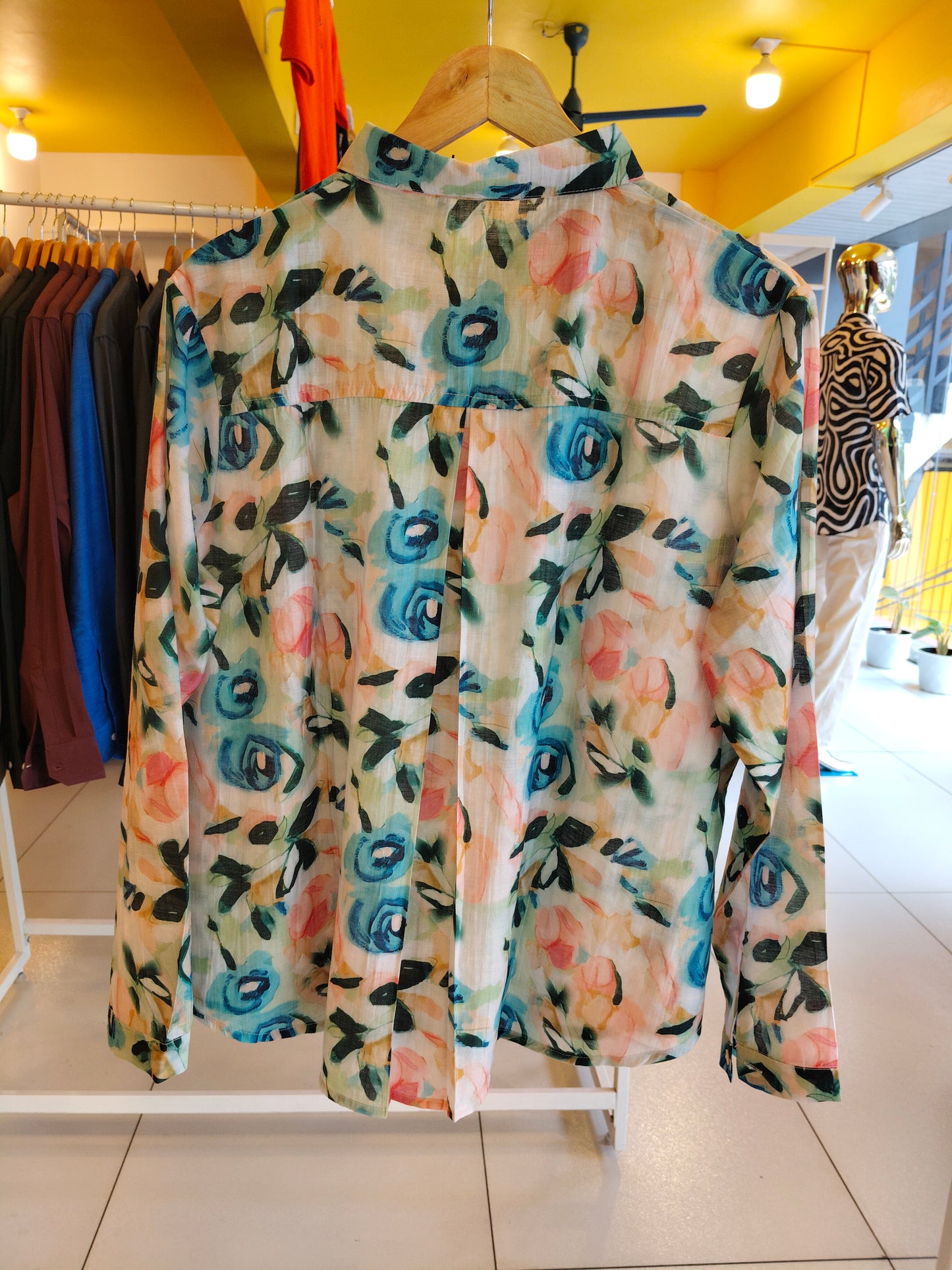 Floral Shirt for Women  (2XL)