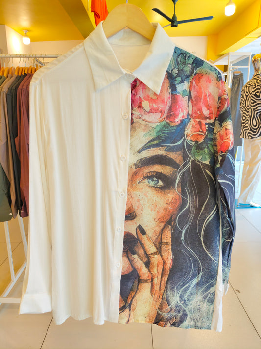 Oversized Shirt for Women (FREE SIZE )