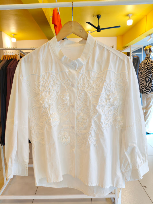 Pure White Shirt for Women  (FREE SIZE)