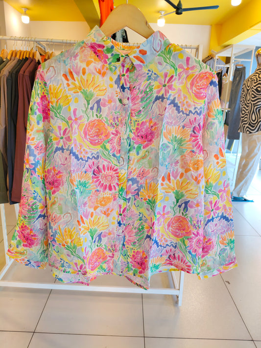 Floral  Shirt for Women  (FREE SIZE)