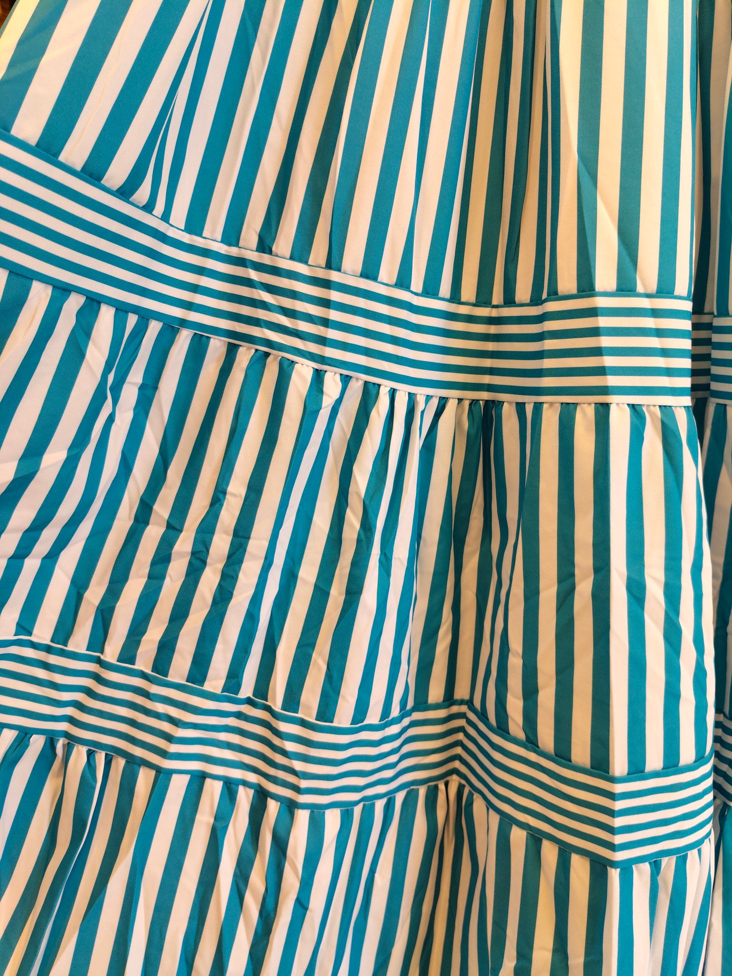 Women's Striped Maxi Dress  (FREE SIZE)