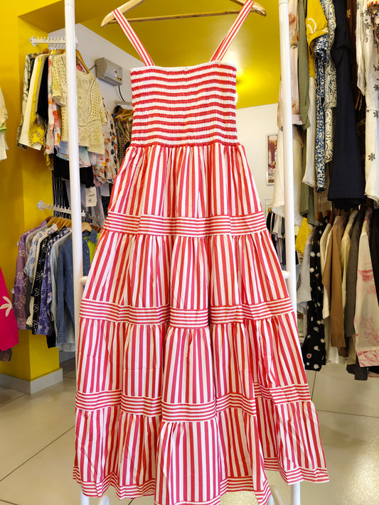 Women's Striped Maxi Dress   (FREE SIZE)