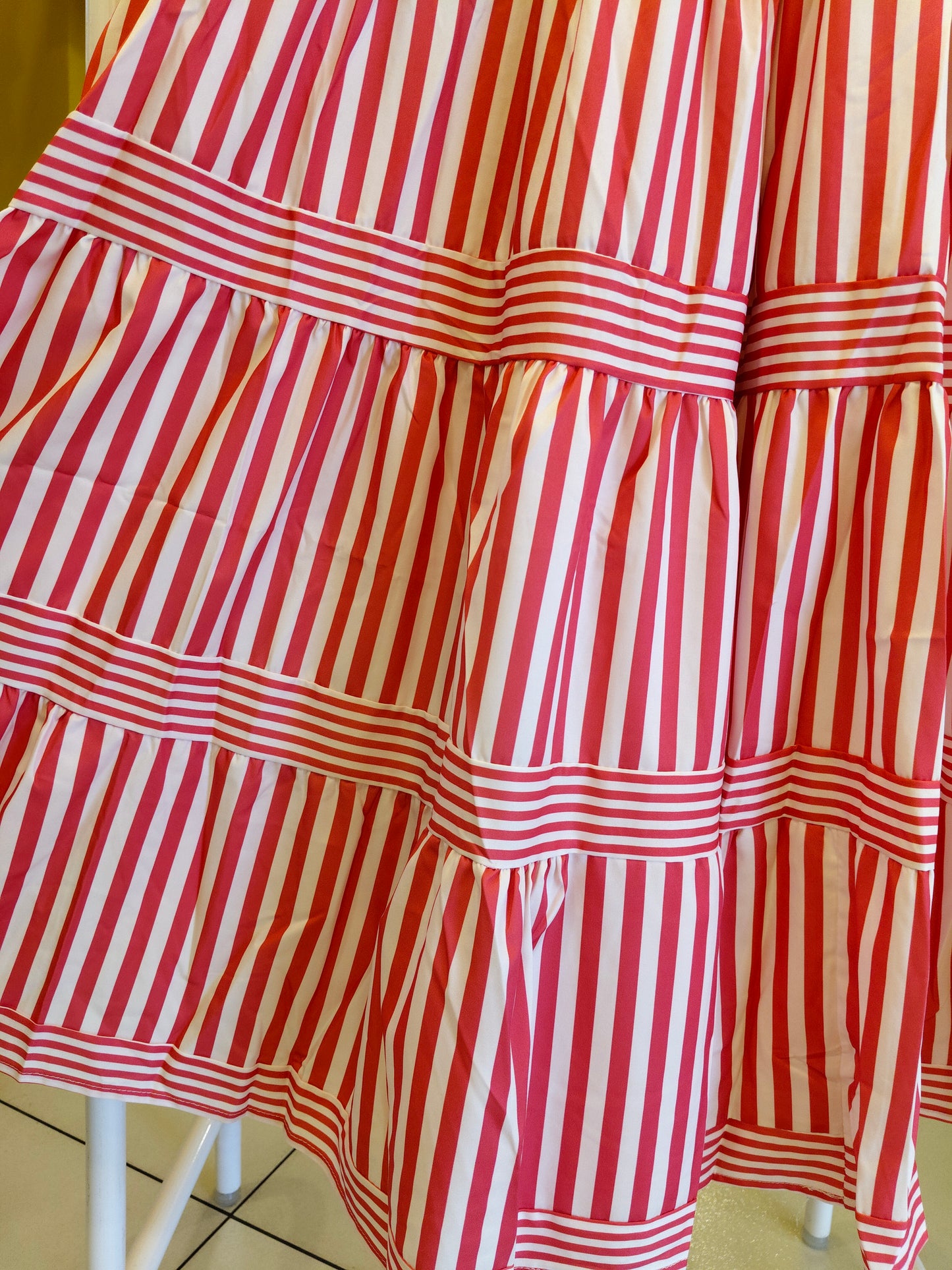 Women's Striped Maxi Dress   (FREE SIZE)