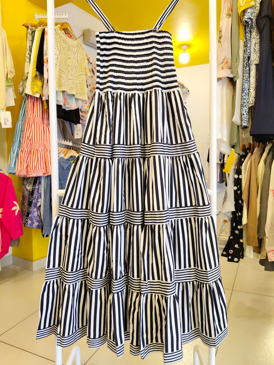 Women's Striped Maxi Dress   (FREE SIZE)