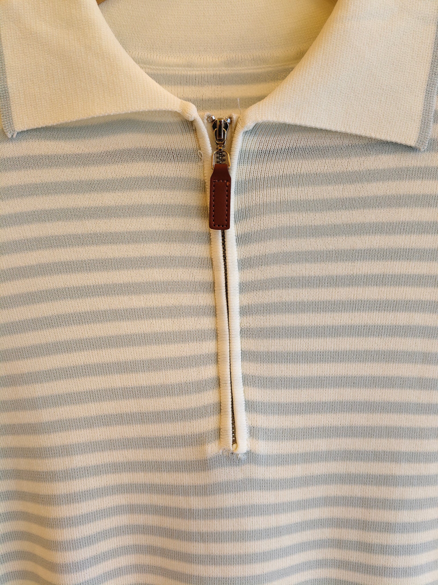 Quarter Zip Polo T-shirt for Women  (FREE SIZE)