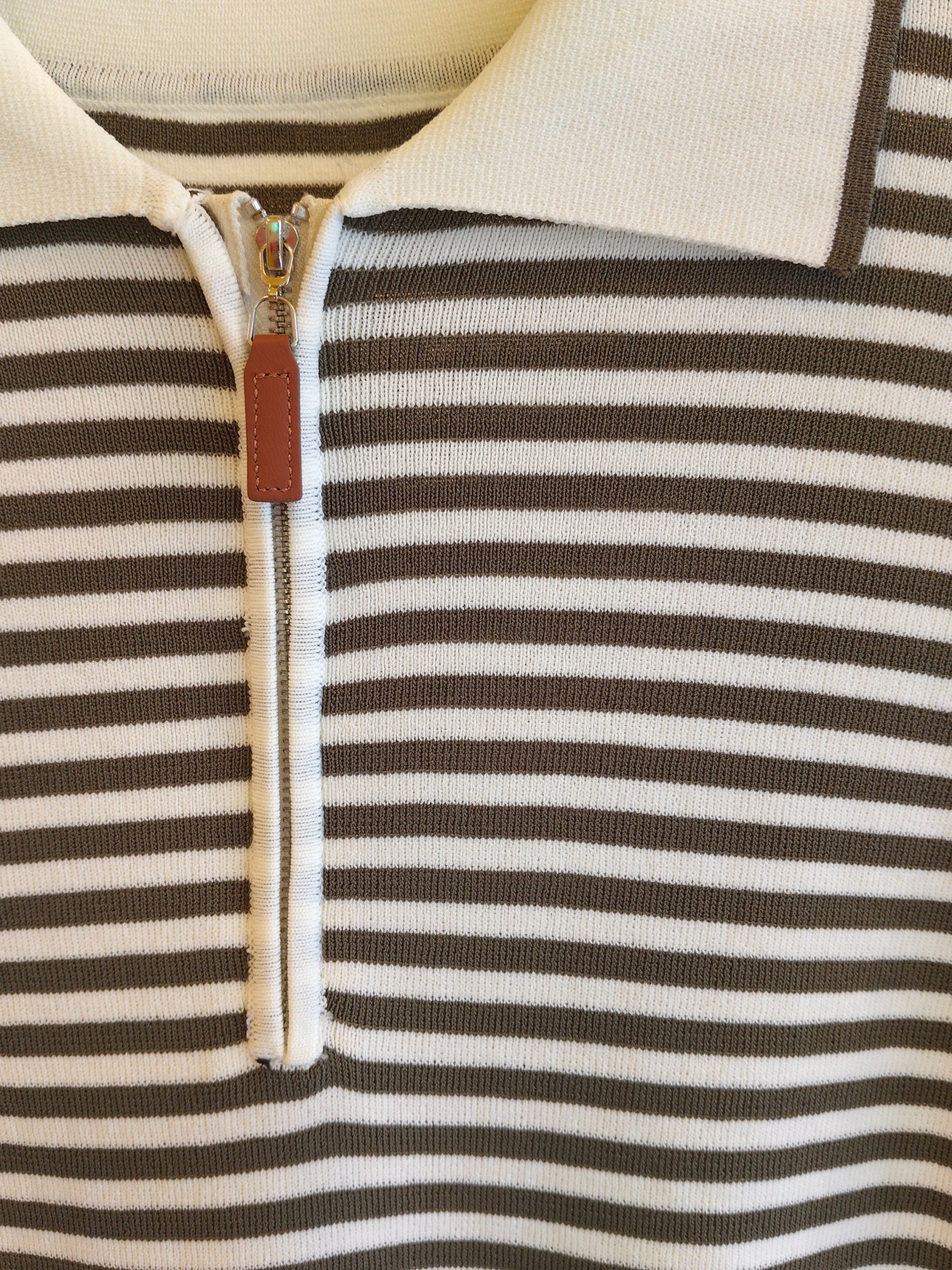 Quarter Zip Polo T-shirt for Women  (FREE SIZE)