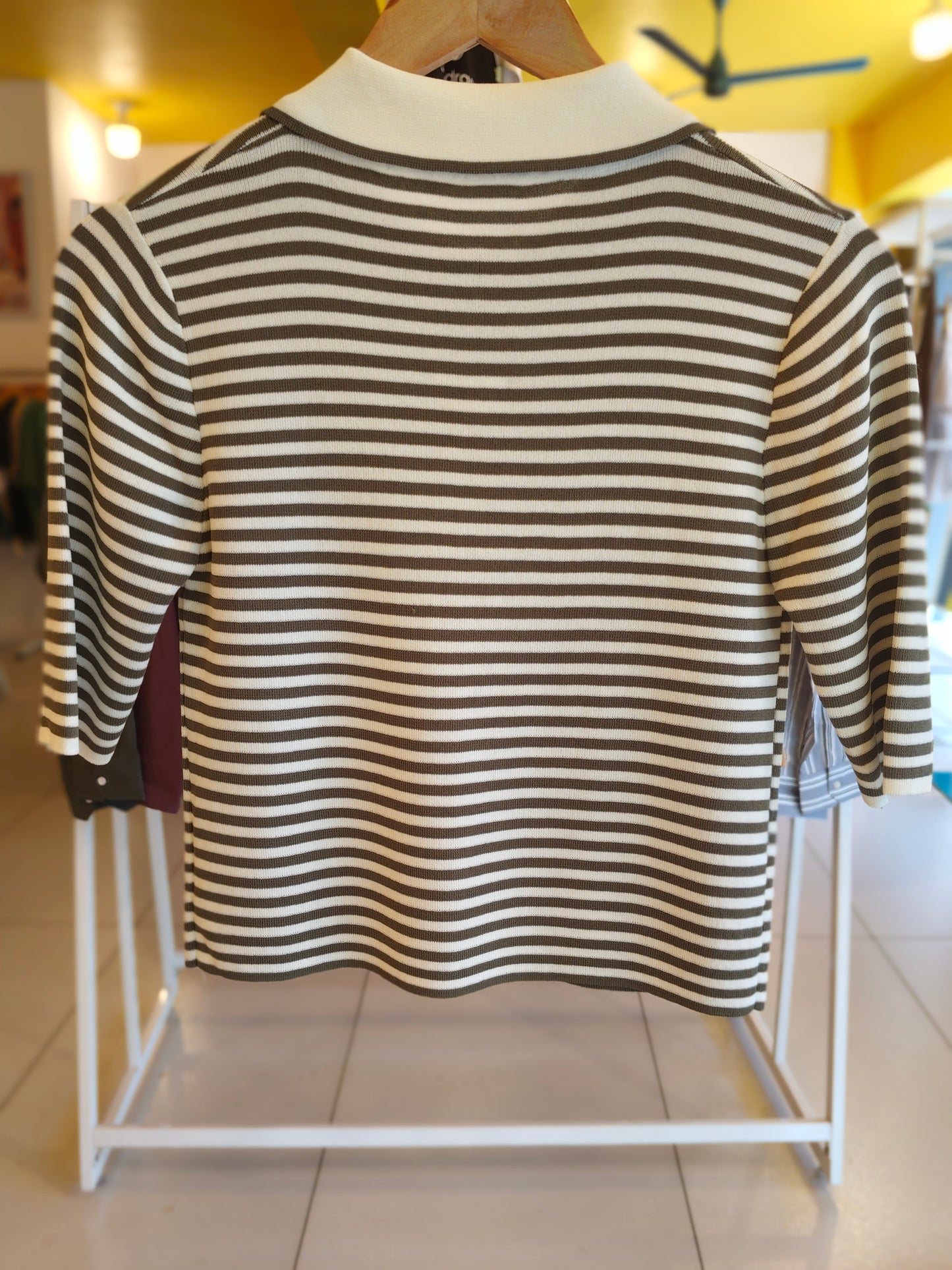 Quarter Zip Polo T-shirt for Women  (FREE SIZE)