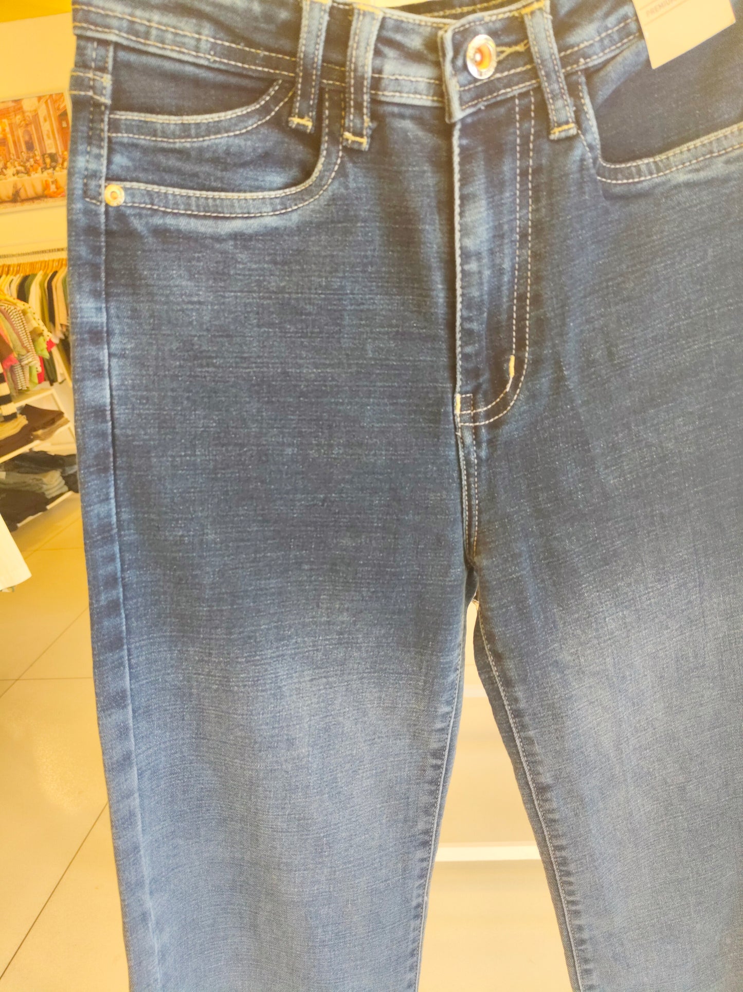 Straight  Fit Denim Jeans for Women (Size 28)